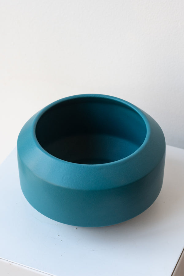 Fumario Ceramic Bowl - Petroleum Blue