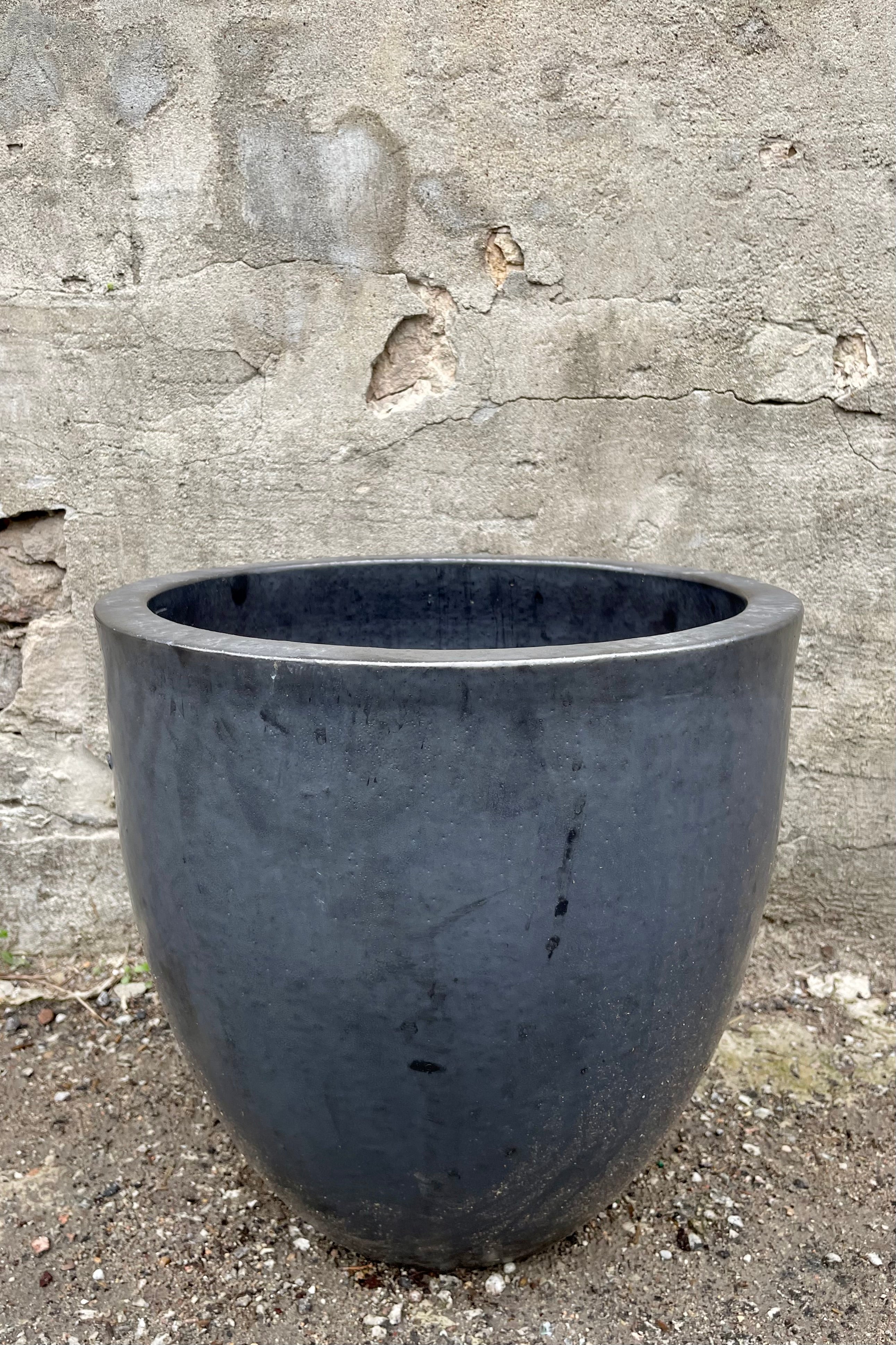 Egg Ceramic Planter Graphite Large