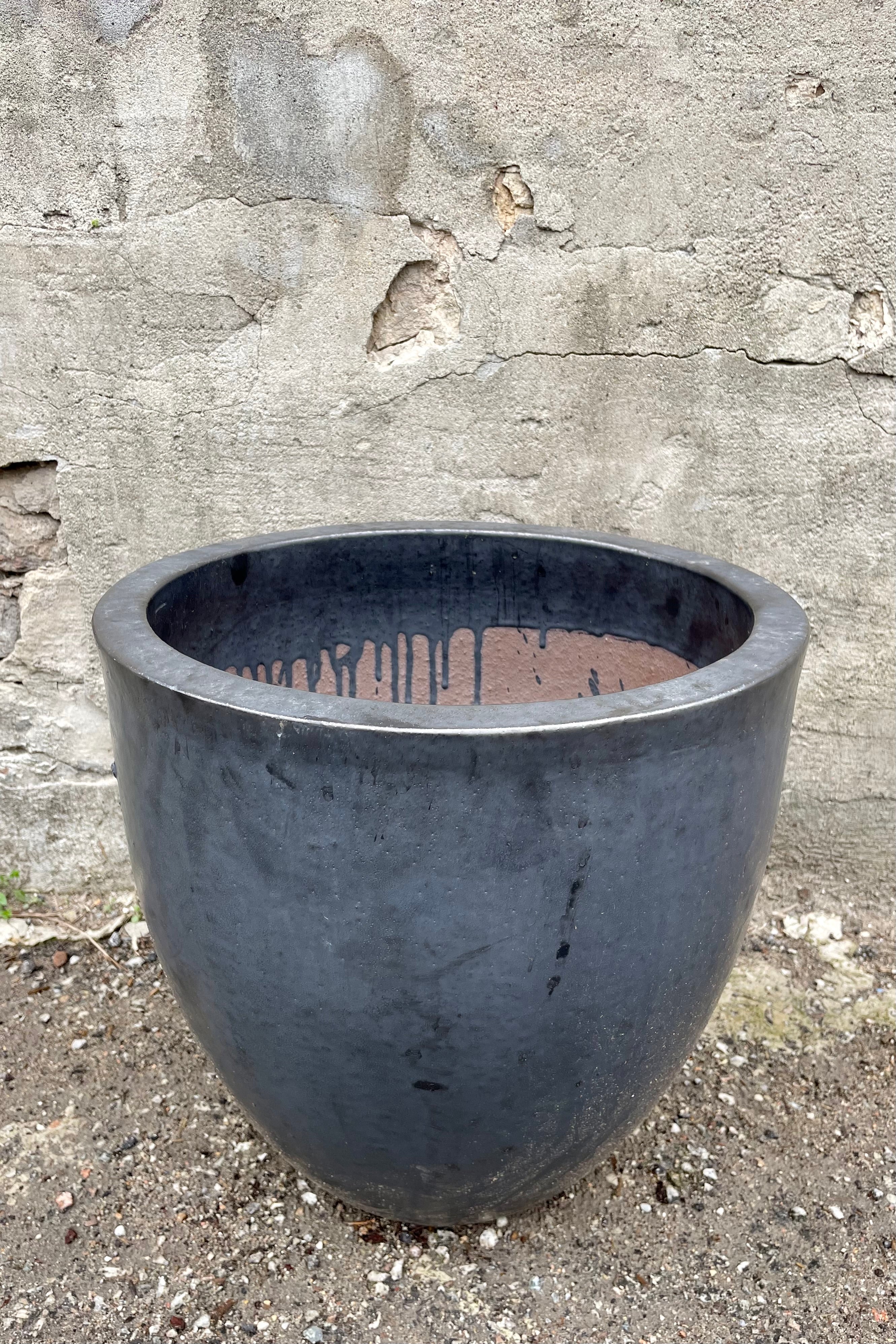 Egg Ceramic Planter Graphite Large