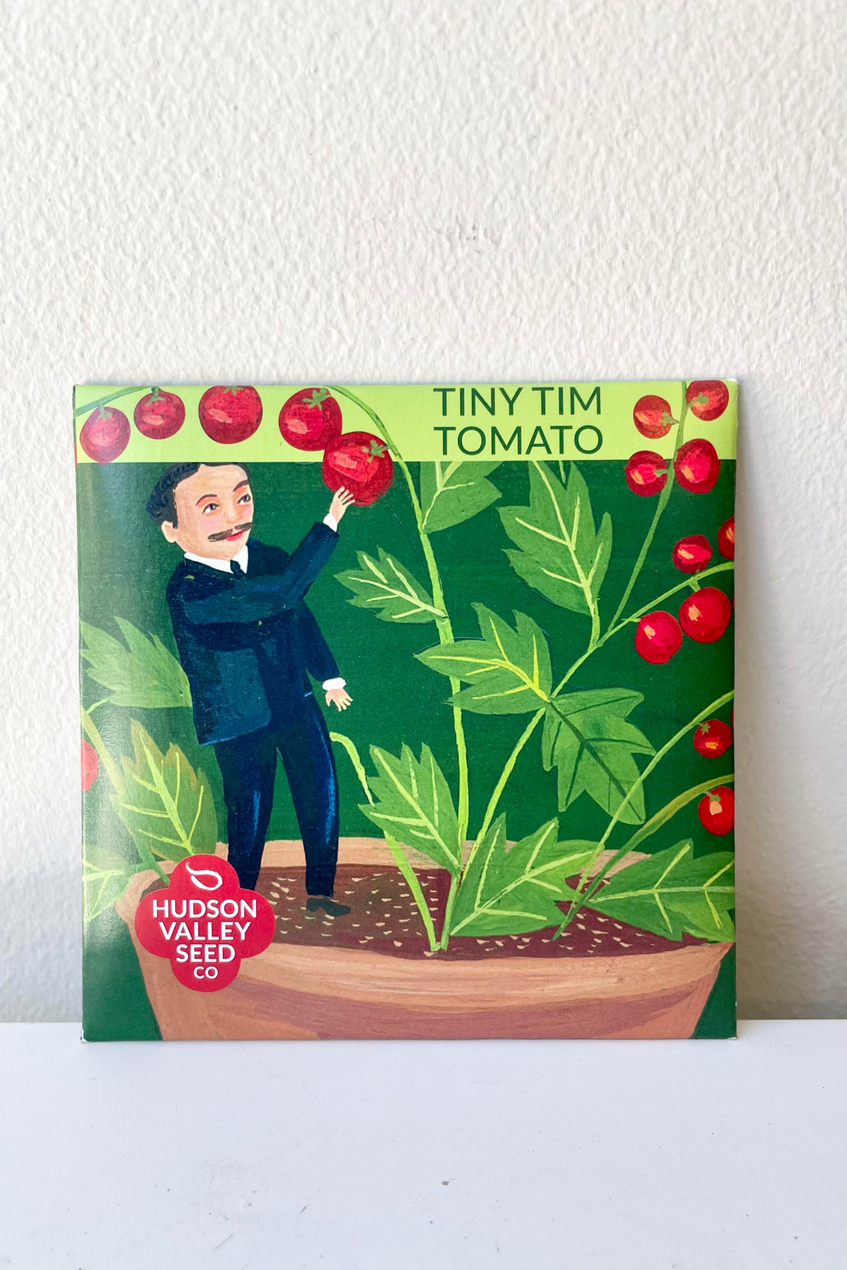 A detailed look at the Tiny Tim Tomato Seeds Art Pack ©Sprout Home