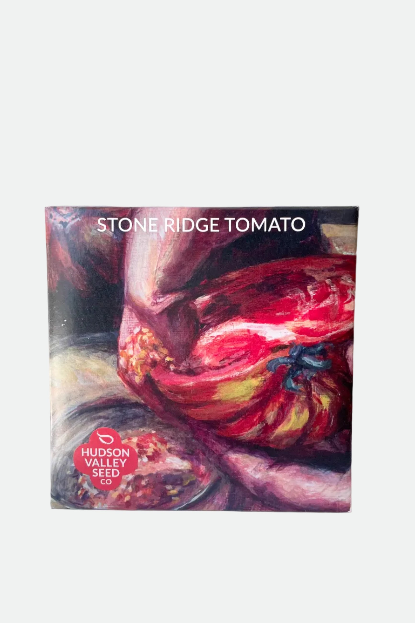 A detailed look at the packaging of the Stone Ridge Tomato  ©Sprout Home