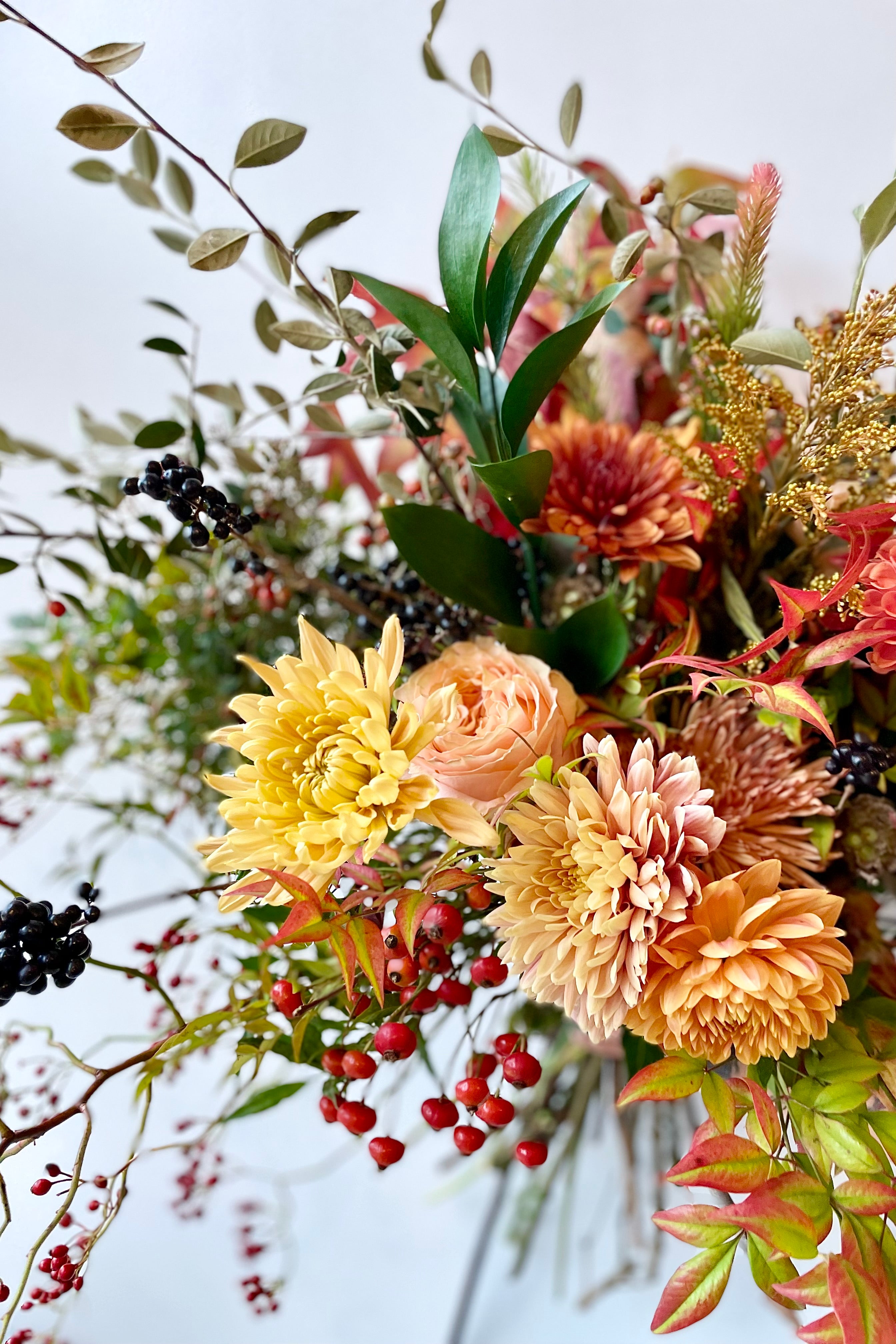 'Harvest Moon' arrangement by Sprout Home available for delivery in Chicago or pick up.  Fall colors abound!!! #size_$200