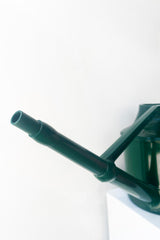 A detailed view of the spout of Haws Cradley Cascader Watering Can against white backdrop