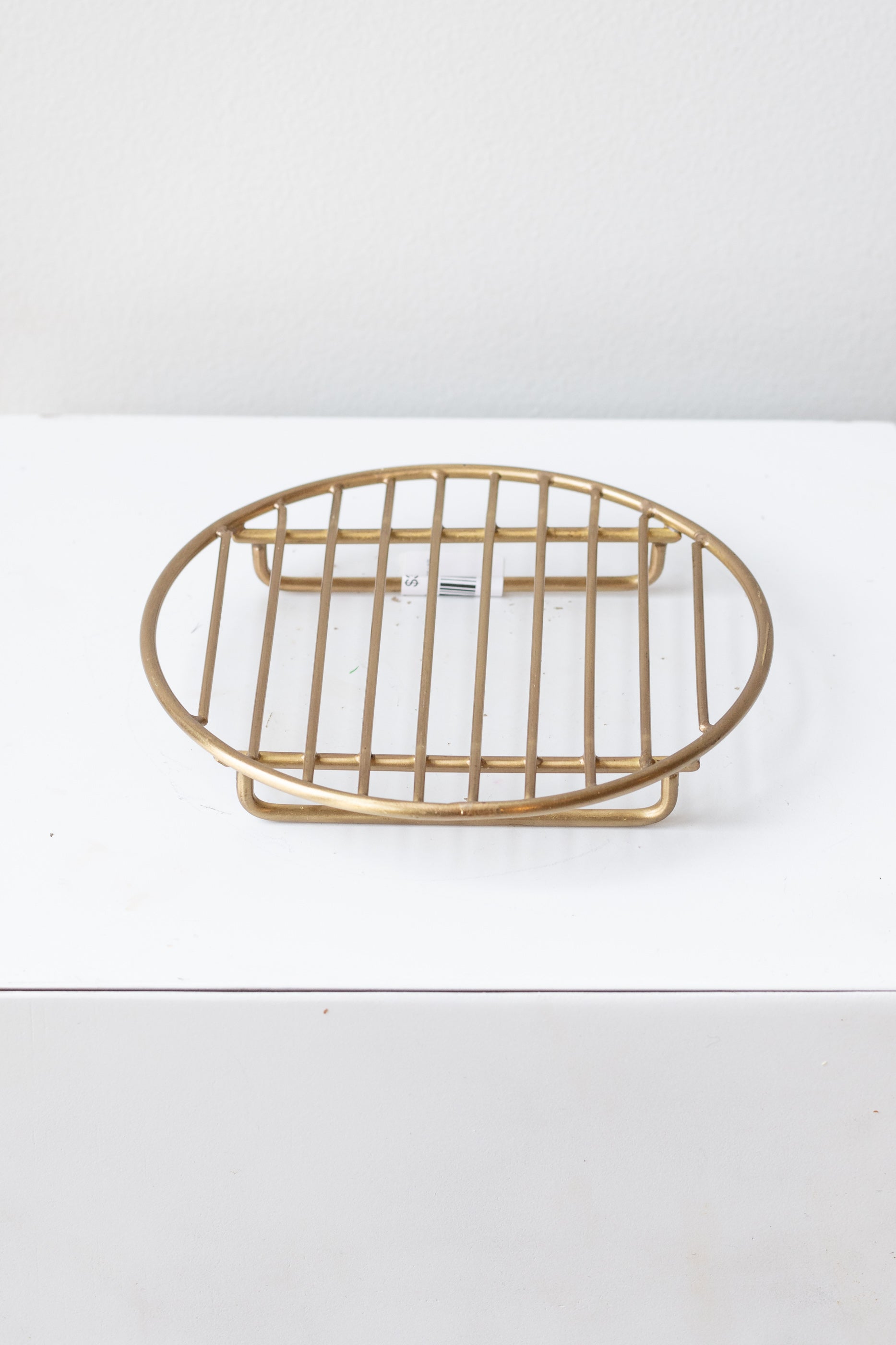 Wire Rack Round Brass