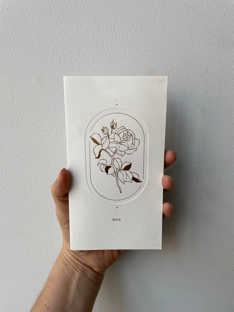The front of the Rose Pop-up Card.
