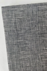 Tablecloth linen glenn check grey large