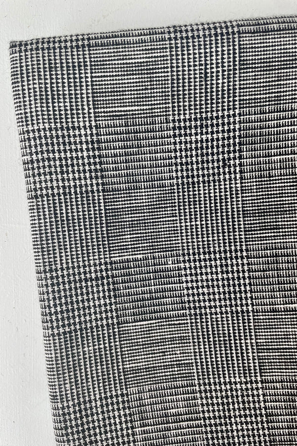 Tablecloth linen glenn check grey small