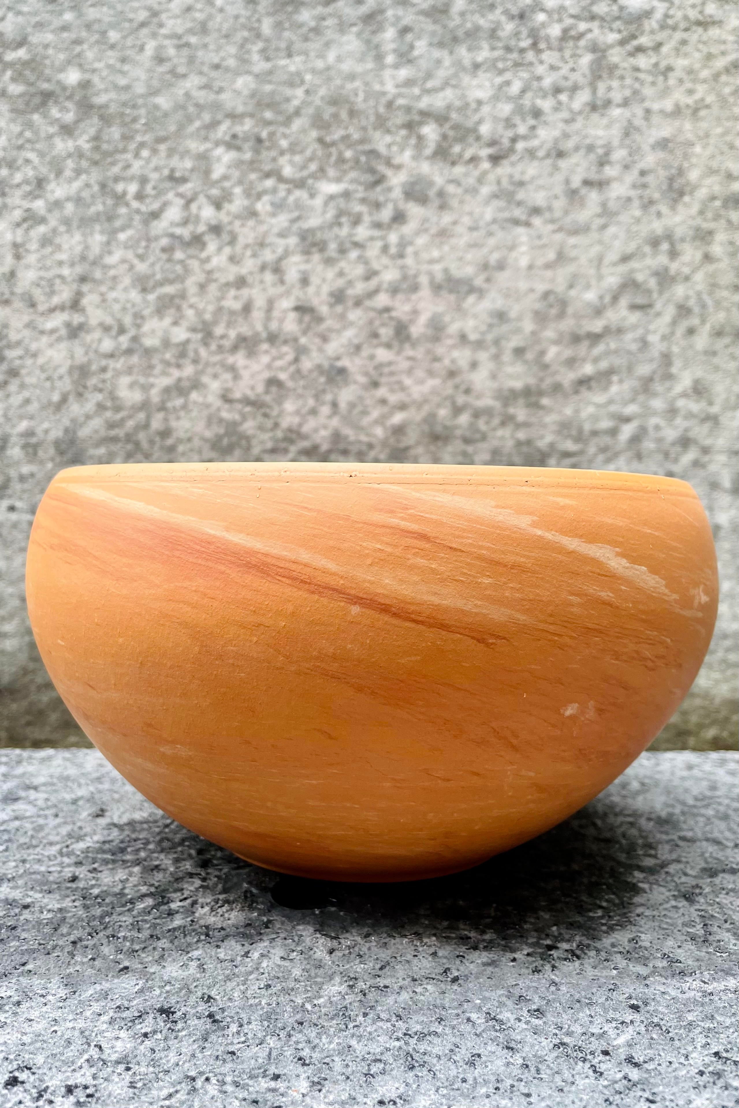 Luna Low Bowl Light Marble 7.5"