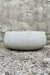 Eileen Pot grey washed large against a grey wall