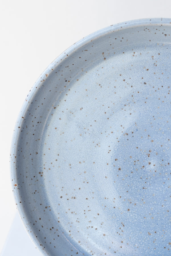 Close up detail of Icy Blue Pastel Lunch Plate by Christina Kosinski