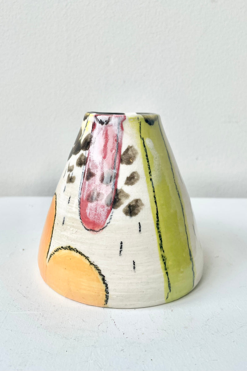 Round Painted Vase small