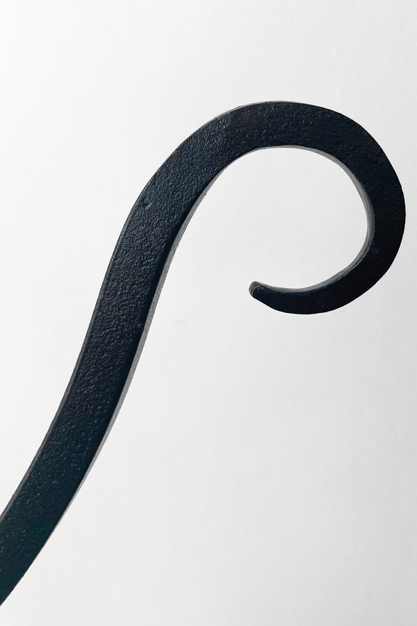 A detailed view of Upcurled Metal Wallhook 12" against white backdrop