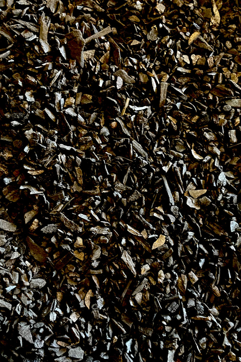 a close up picture showing a field of horticultural charcoal at Sprout Home.
