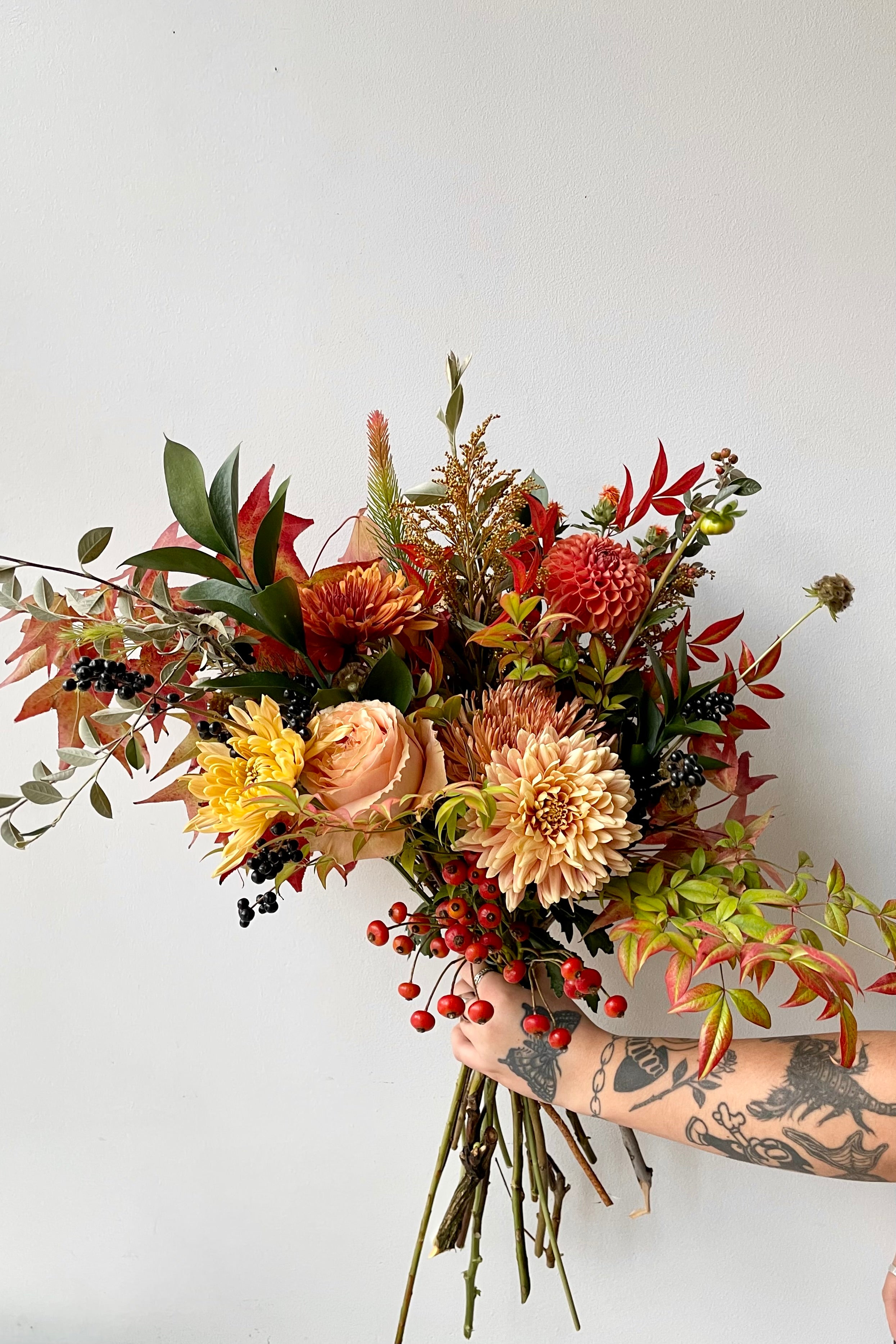 Sprout Home custom floral design arrangement 'Harvest Moon' #size_$125